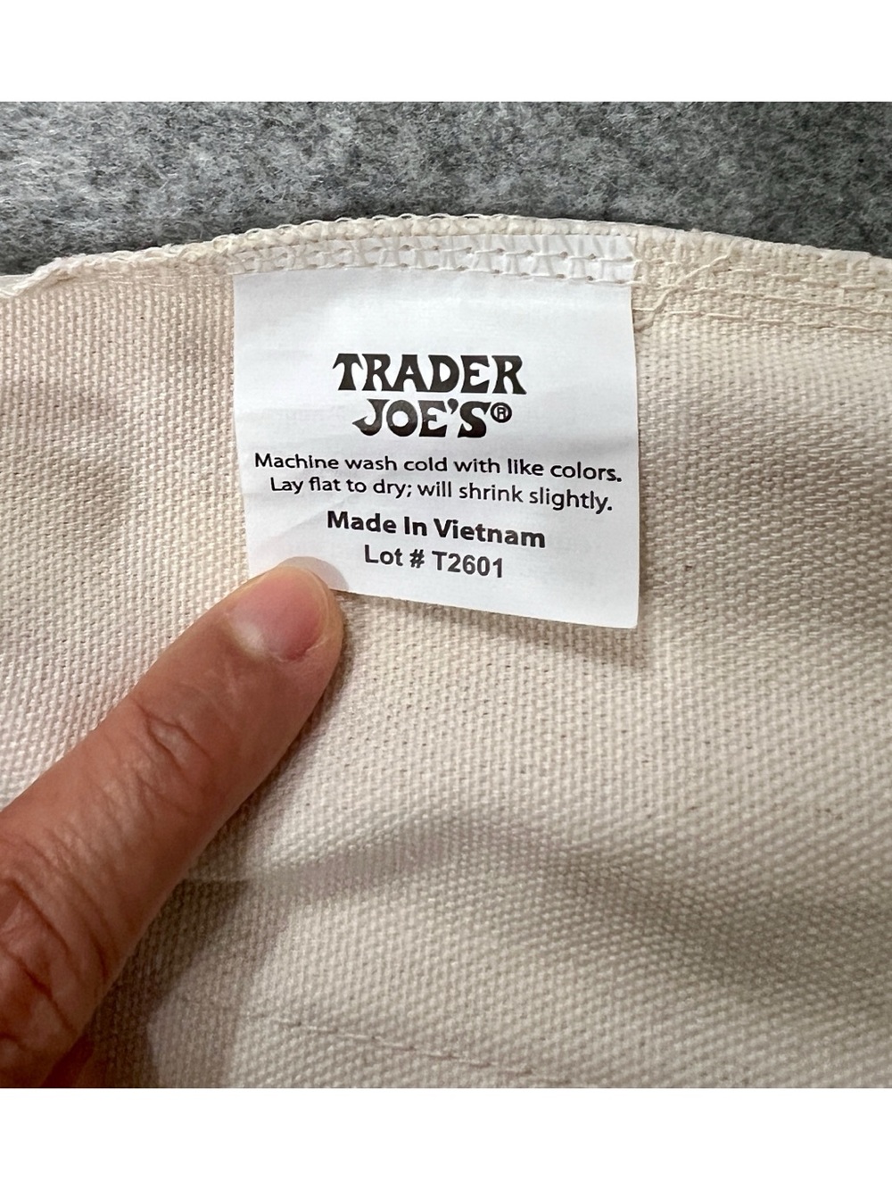 Trader Joe's Pink Stripe Canvas Mini Tote Bag NWT - Picture 9 of 11